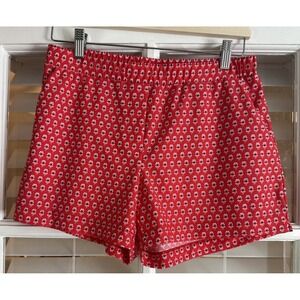 Jude Connally Red White & Blue 4oJ Floral Print Shorts Elastic Waist - Size S